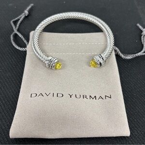 David Yurman Cable Bracelet Silver Gold Classic Style